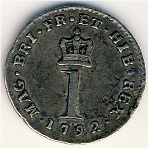 Великобритания, 1 пенни (1792 г.)