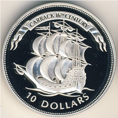 Белиз, 10 долларов (1995 г.) Белиз, 10 долларов (1995 г.)