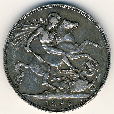 Великобритания, 1 крона (1893–1900 г.)