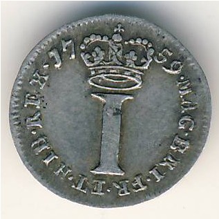 Великобритания, 1 пенни (1729–1760 г.)