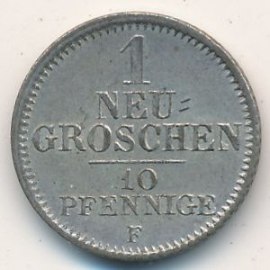 Саксония, 1 новый грош (1841–1856 г.)