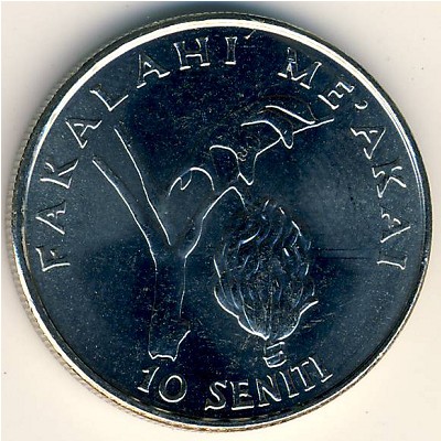 Тонга, 10 сенити (2002–2005 г.) Тонга, 10 сенити (2002–2005 г.)