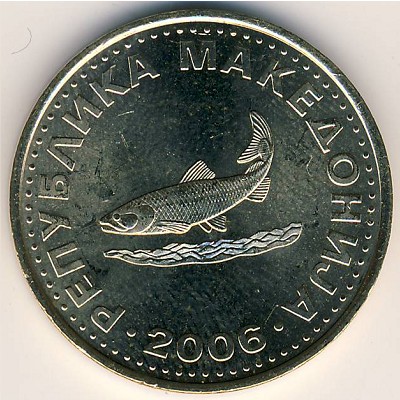 Macedonia, 2 denari, 1993–2014