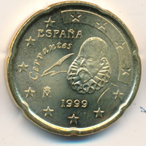 Испания, 20 евроцентов (1999–2006 г.)