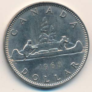 Канада, 1 доллар (1968–1972 г.)