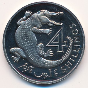 Гамбия, 4 шиллинга (1966 г.) Гамбия, 4 шиллинга (1966 г.)