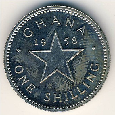 Гана, 1 шиллинг (1958 г.)