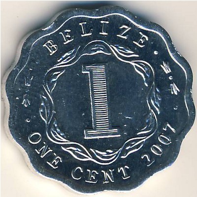 Белиз, 1 цент (1976–2012 г.) Белиз, 1 цент (1976–2012 г.)