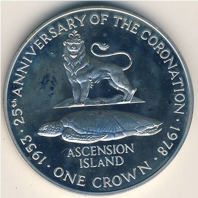 Ascension Island, 1 crown, 1978