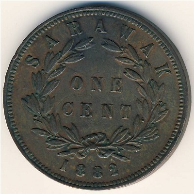 Sarawak, 1 cent, 1870–1891