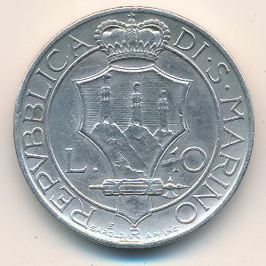 Сан-Марино, 10 лир (1931–1938 г.)