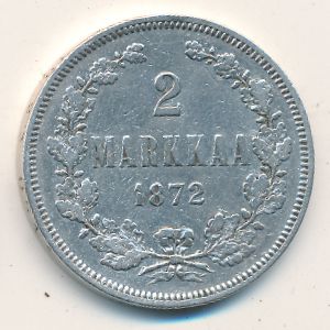 Финляндия, 2 марки (1872–1908 г.)