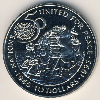 Намибия, 10 долларов (1995 г.) Намибия, 10 долларов (1995 г.)
