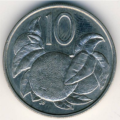 Cook Islands, 10 cents, 1987–1994