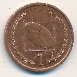Isle of Man, 1 penny, 1998–1999