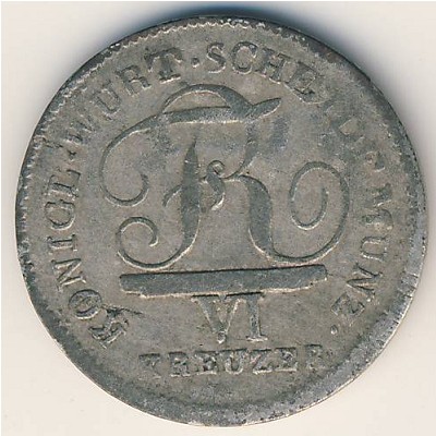 Вюртемберг, 6 крейцеров (1806–1814 г.) Вюртемберг, 6 крейцеров (1806–1814 г.)