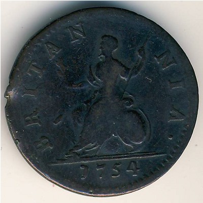 Great Britain, 1 farthing, 1746–1754 Great Britain, 1 farthing, 1746–1754