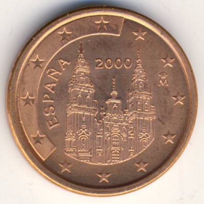 Spain, 5 euro cent, 1999–2009