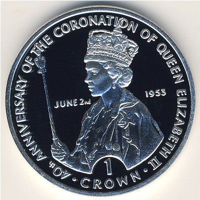 Гибралтар, 1 крона (1993 г.)