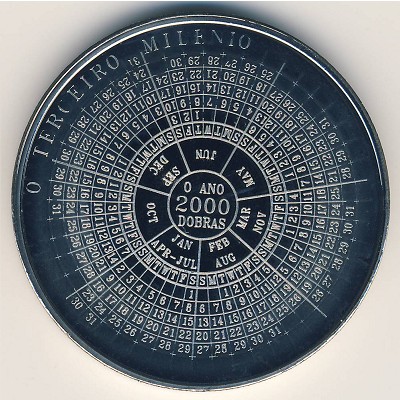 Sao Tome and Principe, 2000 dobras, 1998 Sao Tome and Principe, 2000 dobras, 1998