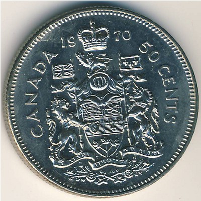 Canada, 50 cents, 1968–1976