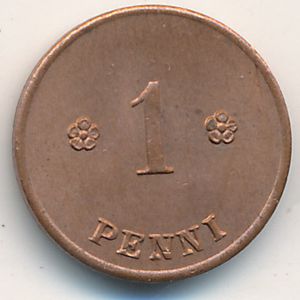 Финляндия, 1 пенни (1919–1924 г.) Финляндия, 1 пенни (1919–1924 г.)