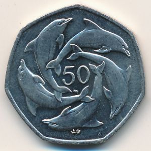 Гибралтар, 50 пенсов (1998–2003 г.)
