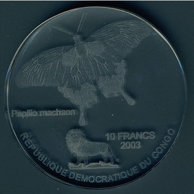 Congo Democratic Repablic, 10 francs, 2003 Congo Democratic Repablic, 10 francs, 2003