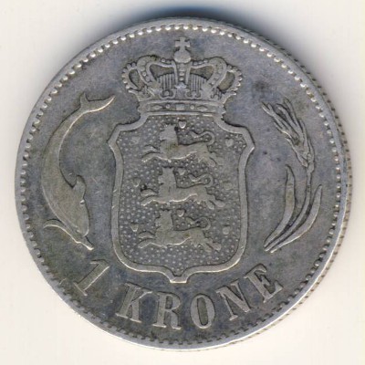 Дания, 1 крона (1875–1892 г.)