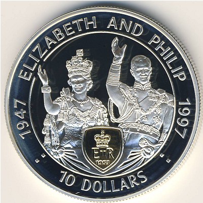 East Caribbean States, 10 dollars, 1997 East Caribbean States, 10 dollars, 1997