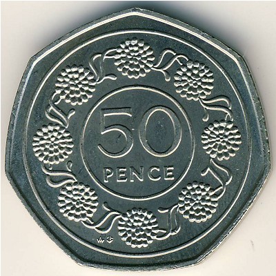 Гибралтар, 50 пенсов (1988–1989 г.)