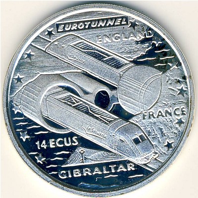 Гибралтар, 14 экю (1993 г.)