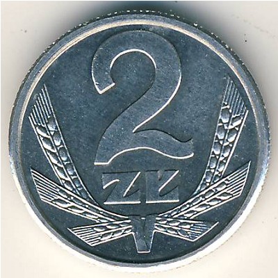 Польша, 2 злотых (1989–1990 г.)