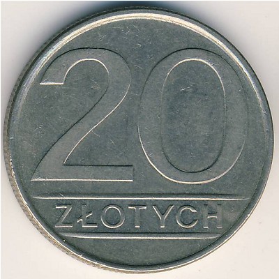 Poland, 20 zlotych, 1984–1988