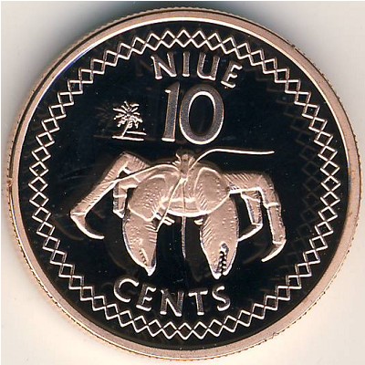 Niue, 10 cents, 2009–2010 Niue, 10 cents, 2009–2010