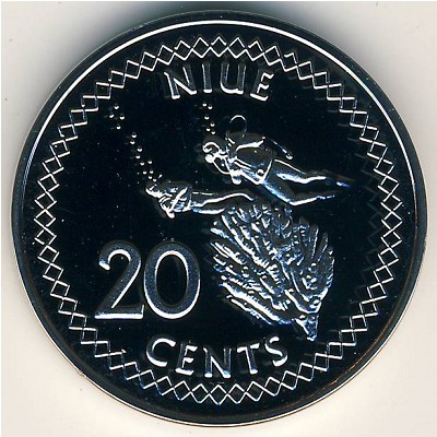 Niue, 20 cents, 2009–2010 Niue, 20 cents, 2009–2010