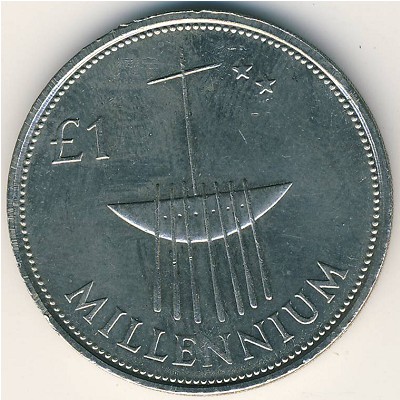 Ирландия, 1 фунт (2000 г.)