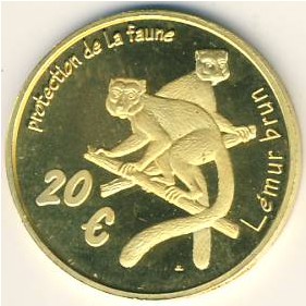 Майотта., 20 евро (2004 г.) Майотта., 20 евро (2004 г.)