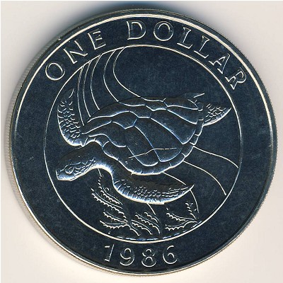 Бермудские острова, 1 доллар (1986 г.)