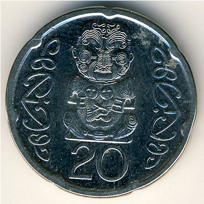 Новая Зеландия, 20 центов (2006–2020 г.)