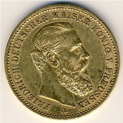 Пруссия, 20 марок (1888 г.)