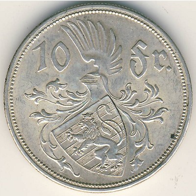Люксембург, 10 франков (1929 г.)