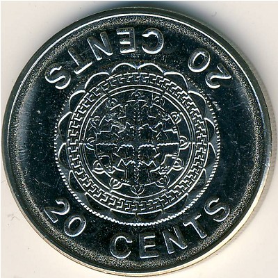 Соломоновы острова, 20 центов (1987–2008 г.)