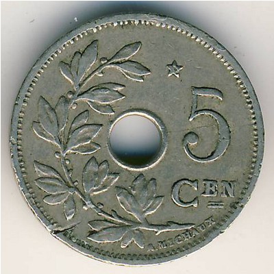 Бельгия, 5 сентим (1930–1931 г.)