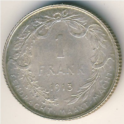 Бельгия, 1 франк (1910–1918 г.)