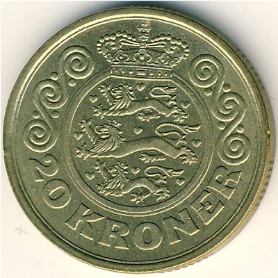 Дания, 20 крон (1990–1993 г.)