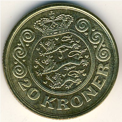 Дания, 20 крон (1994–1999 г.)