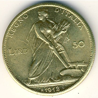 Италия, 50 лир (1910–1927 г.)