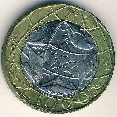 Италия, 1000 лир (1997 г.)