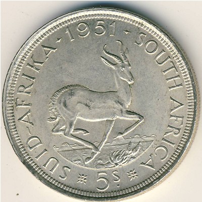 ЮАР, 5 шиллингов (1951 г.)